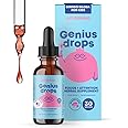 JoySpring Genius Drops for Kids | Clinically Proven Focus Supplement | Liquid Herbal Focus Supplement with Ginkgo Biloba for Kids (1 fl oz) 30 Servings