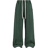 Colorful world Mens Sweatpants Acid Washed Elastic Waist Drawstring Sweat Pants Cotton Baggy Streetwear Pant with Pockets