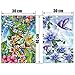 DIY 5D Diamond Painting Kit, 2 PCS Round Full Drill Crystal Rhinestone Embroidery Cross Stitch Arts Craft Canvas Supply for Home Wall Decor Adults and Kids