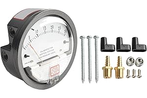 Differential Pressure Gauge Analog Manometer Pointer Air Meter with Anti-Vibration Design for Pharmaceutical Factory Clean Ro