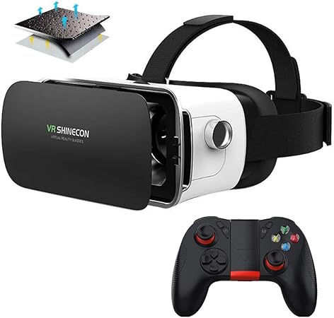 Vr Virtual Reality Brille 3d Brille Headset Mit Amazon De Elektronik