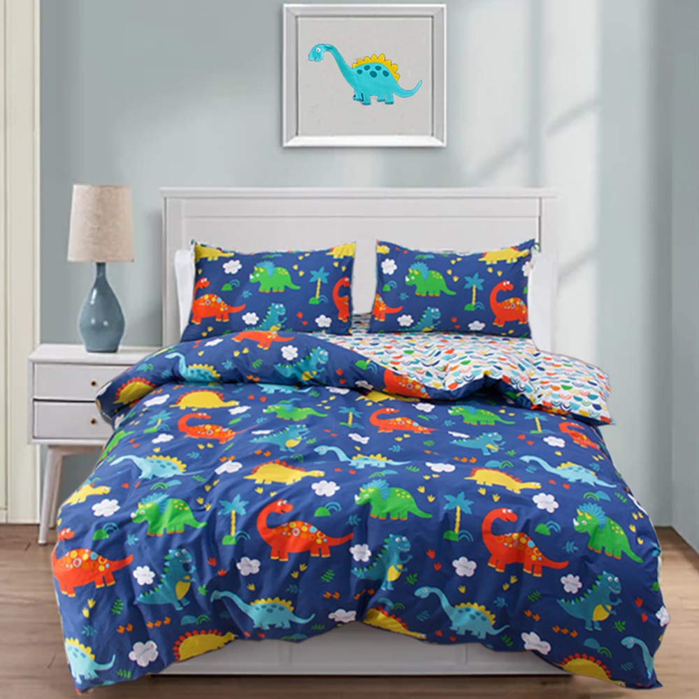 Dino Girls Boys Kids Dinosaur Dreams Duvet Quilt Cover Matching