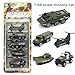 MinYn Army Vehicles Alloy Military Model Car Set 5 pcs Diecast Metal Army Toys Mini Helicopter Tank Truck Armored Car for Kids Boys…