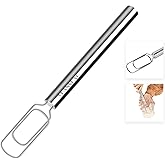 Danish Dough Whisk for Sourdough Starter - Reaching Bottom of Jar,12"Stainless Steel Sourdough Starter Stirring Hook, Improve the Mixing Standard Of Your Starter, Dishwasher Safe