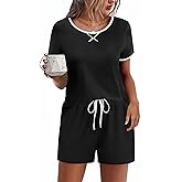 Ekouaer Women Pajama Set Casual Short Set