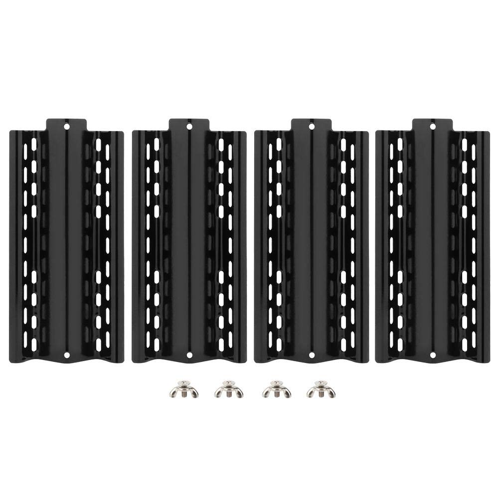 Atyhao 4-Pack Heat Plate Shield Adjustable Stainless Steel Gas Grill Heat Plate Shield, Heat Tent Flavorizer Bar Burner Cover Flame Tamer for BBQ Gas Grill