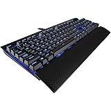 CORSAIR K70 LUX Mechanical Gaming Keyboard - Backlit Blue LED - USB Passthrough & Media Controls - Linear & Quiet - Cherry MX Red