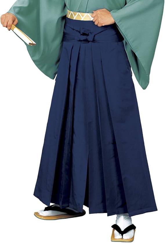 Amazon Co Jp 袴 はかま 舞踊袴 踊り袴 メンズ 衣装 無地 紺 5572 男性 服 ファッション小物