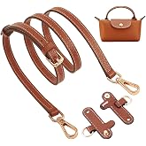Chispee Leather Bag Shoulder Strap, Purse Straps Replacement Crossbody Adjustable Conversion Kit for Longchamp Mini Bag