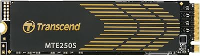 Transcend MTE250S 4TB NVMe PCIe Gen4 x4 SSD 7500MB/s Read DRAM Cache TS4TMTE250S