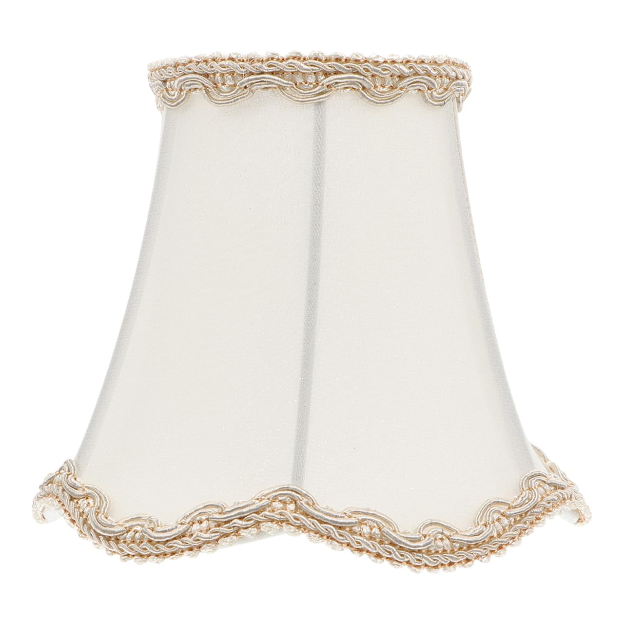 Photo 1 of OSALADI White Bell Lampshade European Style Lampshade Simple Fabric Lamp Shade Pendant Light Lamp Shade for Table Chandelier Wall Living Room Bedroom Kitchen Light