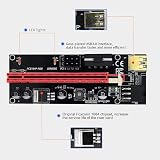 Bumdenuu VER009S PCIe 1X to 16X Riser 4Pin/6Pin USB 3.0 Graphics Card for BTC view 5