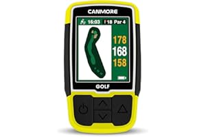 CANMORE HG200 Plus Golf GPS - Easy-to-Read Color preloaded 41,000 Course map Worldwide Shape of The Green and The Fairway- Wa
