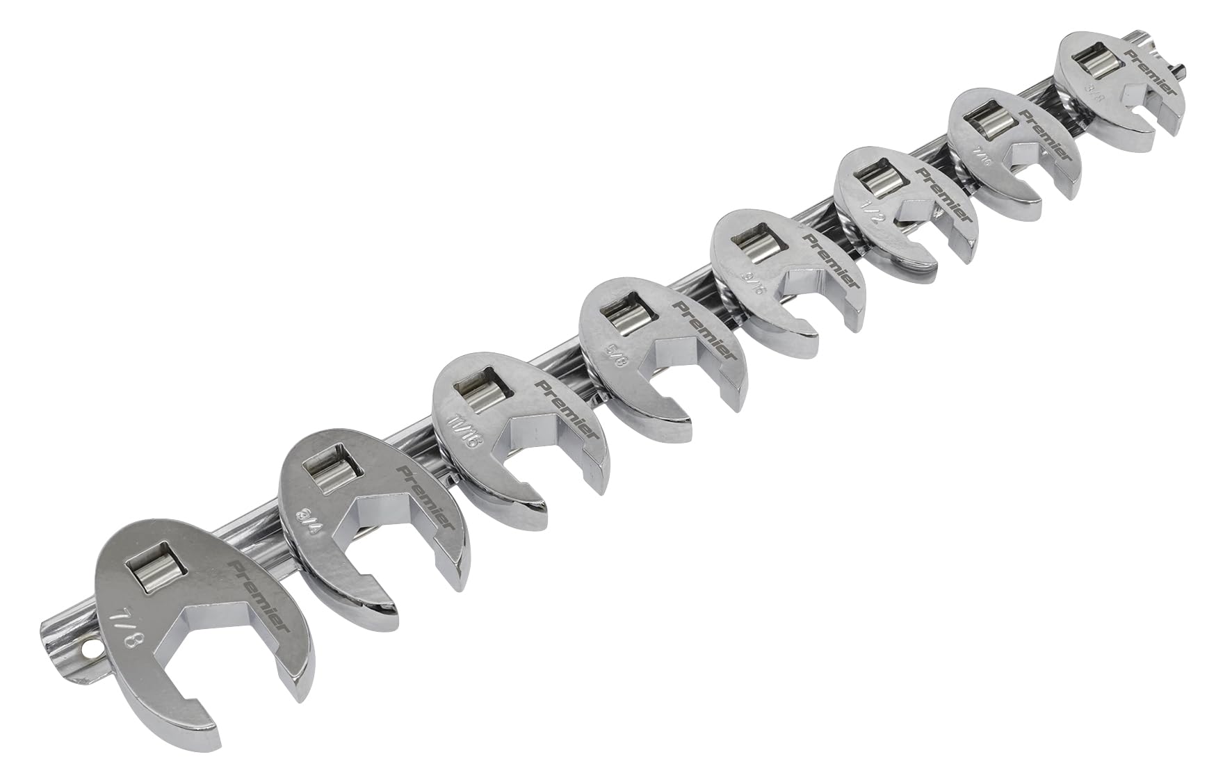 Sealey Ak599 Crow's Foot Spanner Set 8Pc 3/8Sq Drive Imperial