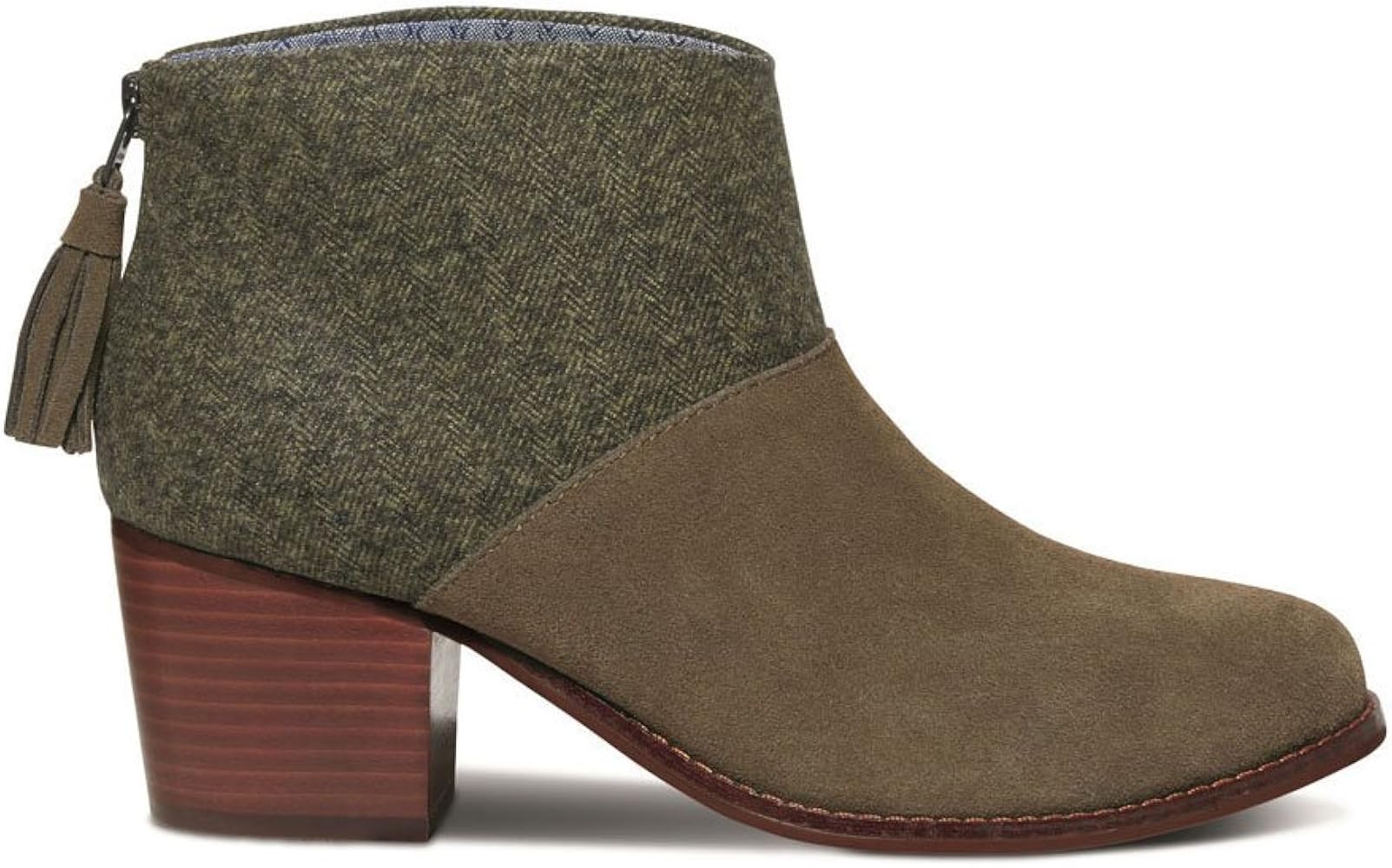 toms tarmac olive suede