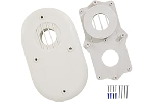 ZNTVW SP20285 Horizontal Vent Termination Kit With Screws For High Efficiency Tankless Gas Water Heater Fit For 2 Inch Pipes, Suitable For Outside Wall