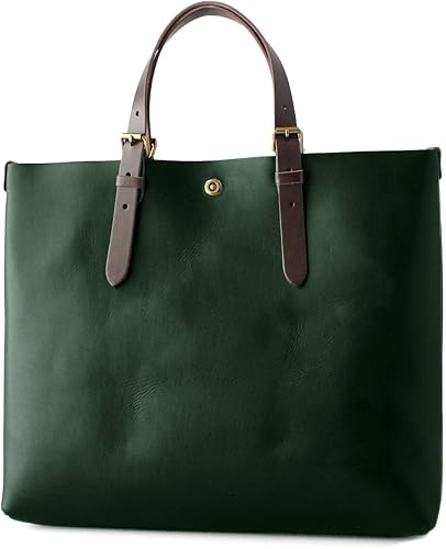 Amazon トートバッグ メンズ レディース ユニセックス オイルヌメ革 一枚革バッグ Alto アルト グリーン Amsb 1001 トートバッグ