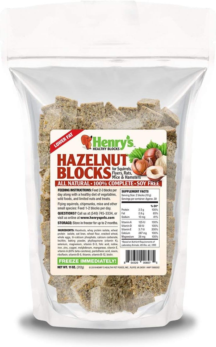 Henry's Hazelnut Blocks The Only Food for Squirrels
