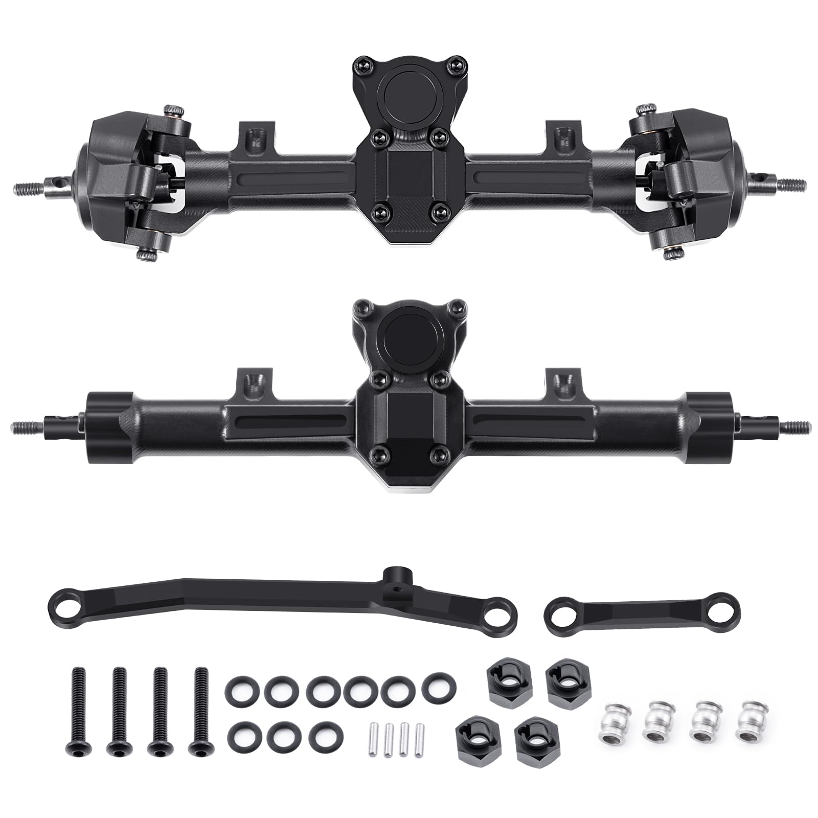 ZuoLan Aluminium Front Axle Rear Axle RC Axles for Axial SCX24 Deadbolt JLU C10 Gladiator 1/24th RC Crawler Car Upgrades Parts