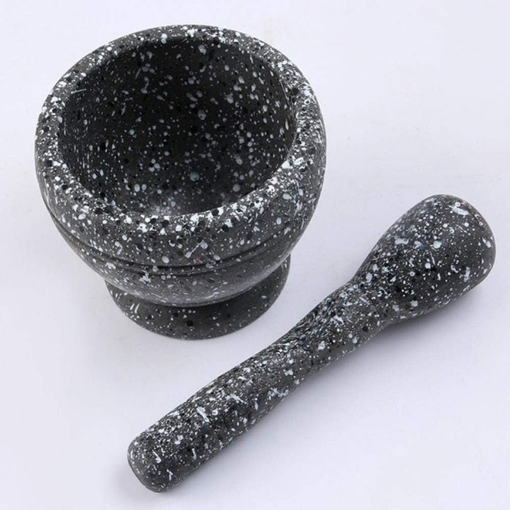 LIKEZZ Set Mixing Crusher Herb Spice Grinder Natural Resin Kit Pestles Mortars Grinding,Granite grain