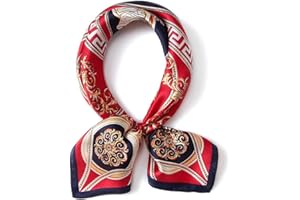 MEISEE 100% Mulberry Silk Scarfs Small Square Scarf 21" x 21" Neck Scarf Breathable Lightweight for Women Gift Packed