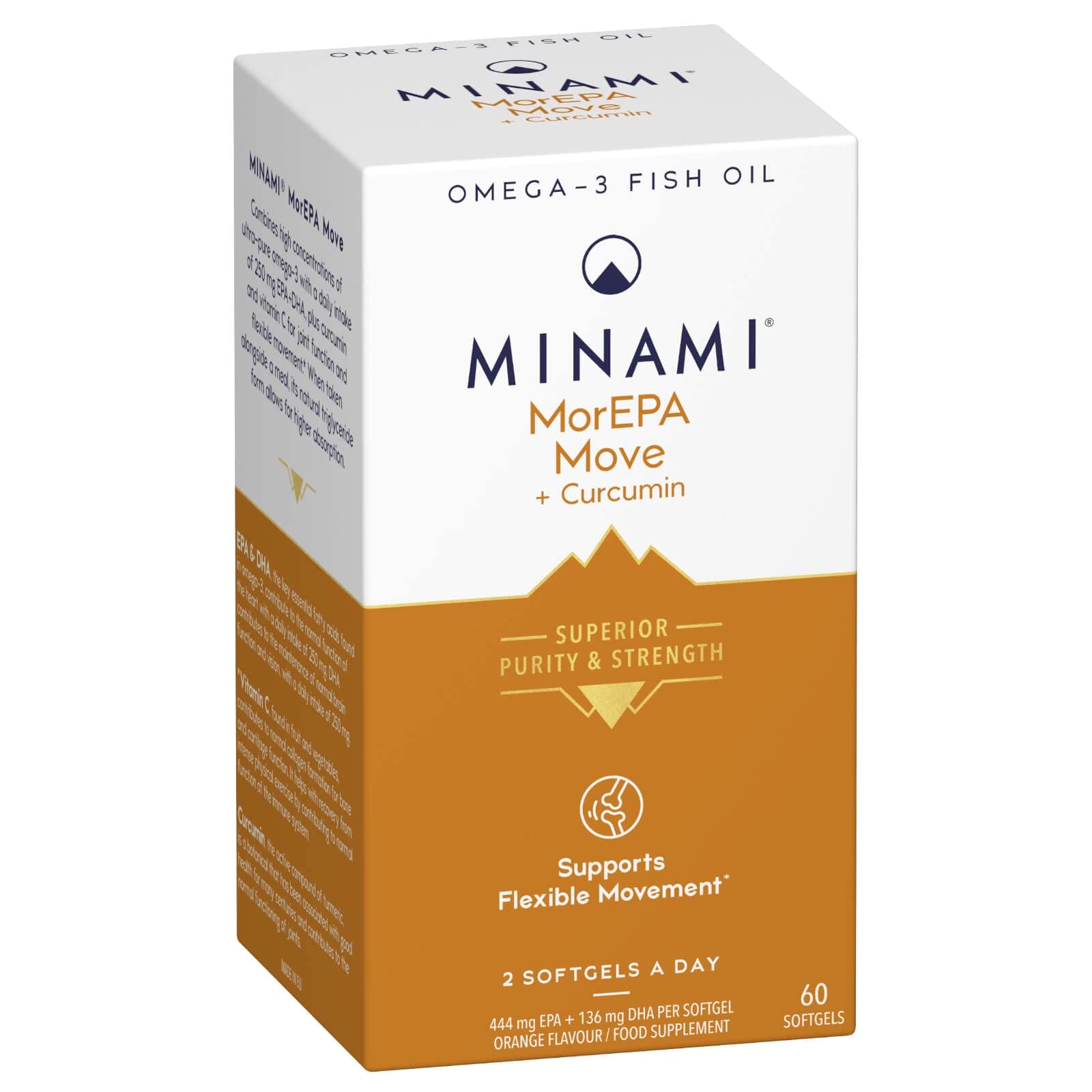 Minami Morepa Move Omega-3 + Curcumin 60 Softgels, 120 g