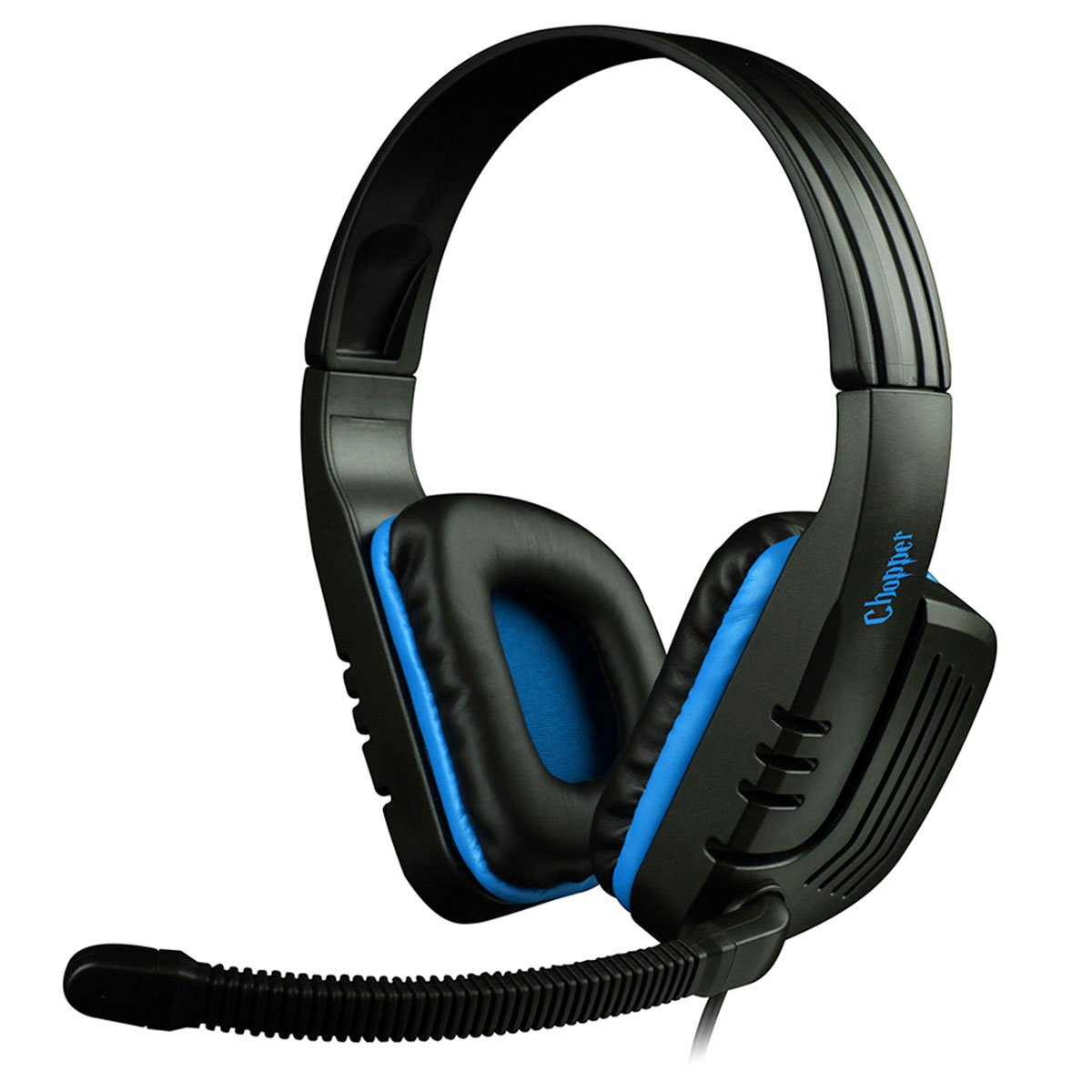 Sades SA-711 Chopper PC Gaming Stereo Headset - Black/Blue