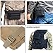 MOLLE Pouches - Compact Water-resistant Multi-purpose Tactical EDC Utility Gadget Gear Hanging waist Bags (Black+Black- L 7.8
