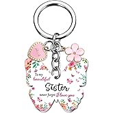 OEHEDOU Sister Birthday Gifts Sisters Gift From Sisters Soul Sister Gifts For Women Birthday Gift Ideas Butterfly Keychain For Girls Adults Sibling Present For Girl Valentines Day Present For Girl