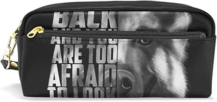 Amazon ペンケース Pu革 レザー ドイツ語 羊飼い柄 筆箱 防水 軽量 耐久性 子供 中学生 高校生 文具収納 プレゼント ペンケース 文房具 オフィス用品