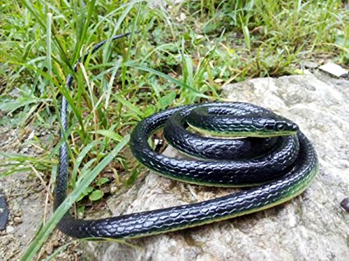Realistic Rubber Black Mamba Snake 52 Inch Long,Scare Toy, by Brandon-super