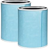 Nispira 4-in-1 True HEPA Activated Carbon Filter Replacement For Purezone Turbo Air Purifier PEAIRCYL 2 Packs