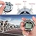 Stopwatch,1/10th Second 10 Lap Memory, Clock Daily Rainproof Digital Timer for Sports Match,Competition,Coach,Referee,Training,Timing