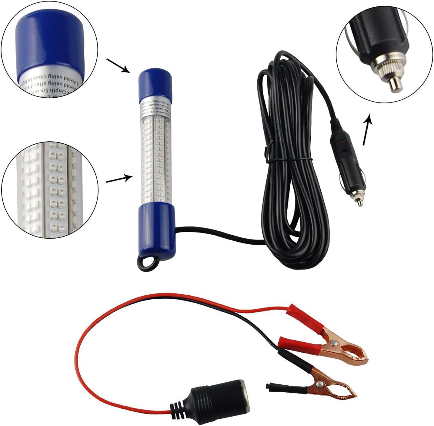 SHADDOCK Submersible Drop Underwater Light, 1000 Lumens Night Fishing Light - Image 3