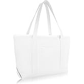 DALIX 23" Premium 24 oz. Cotton Canvas Shopping Tote Bag