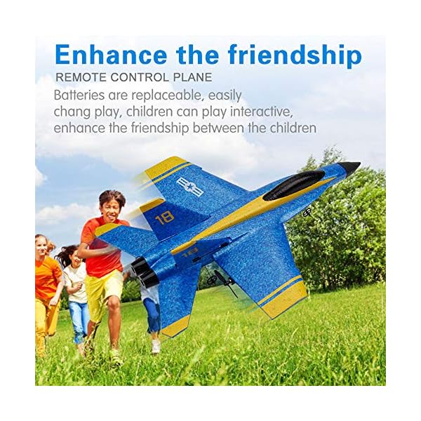 HSKB F-18 RC Segelflugzeug, Brushless 6-Achsen Gyro Kunstflug RC Elektro Flugzeug RTF EPP Foam 3.5CH 2.4G Toys RC… – Bild 3