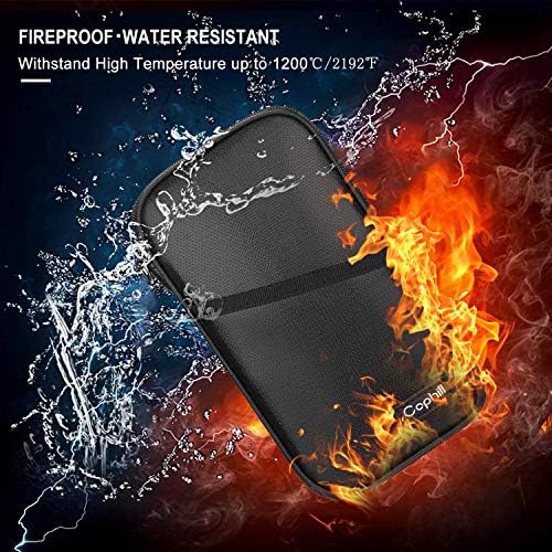Fireproof Family Travel Itinerary Passport Holder Wallet Travel Accessories RFID Blocking Document Organizer Case with Strap for Women & Men 6 Fireproof Family Travel Itinerary Passport Holder Wallet Travel Accessories RFID Blocking Document Organizer Case with Strap for Women & Men