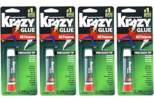 XIYNBH OCD Bargain Krazy Glue Original Adhesive - Super Glue - Precision Tip - Multi-Purpose One Drop Applicator (4)