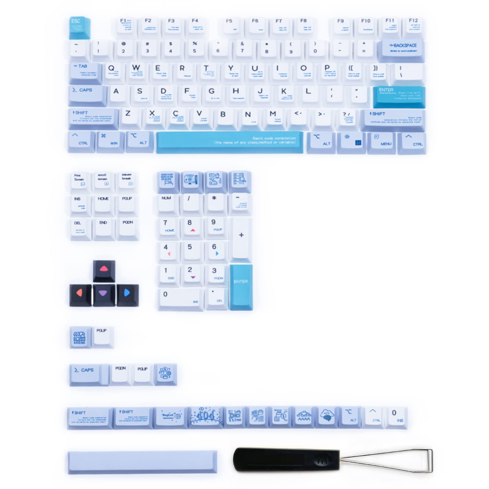Mua XDK Custom Keycaps Programmer Theme 128keys (PBT Dye-Sub Cherry ...