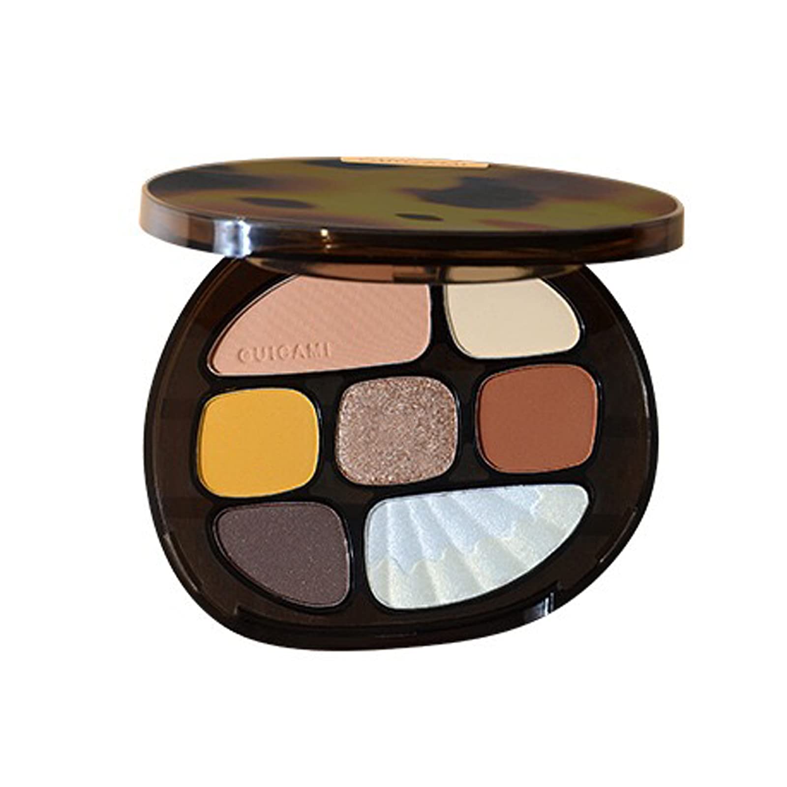 Amber 8 Color Eye Shadow Palette Nudes Warm Eye Shadow Blush Sets Highlighter Glitter Eyeshadow Portable Makeup Palaets