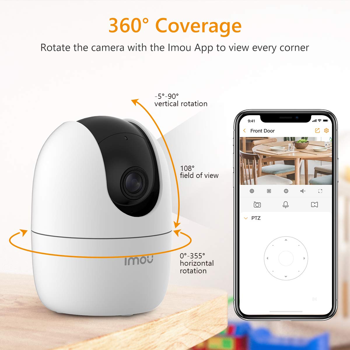 Imou Ranger 2 Ip Camera 360 Degree Coverage 