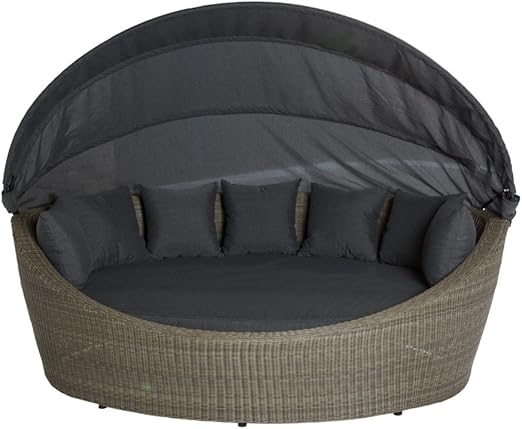 Liegeinsel Hawaii Oval White Pepper Sonneninsel Garten Terrasse Wintergarten Amazon De Kuche Haushalt