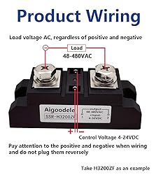 Aigoodele 300A Industrial Solid State Relay SSR