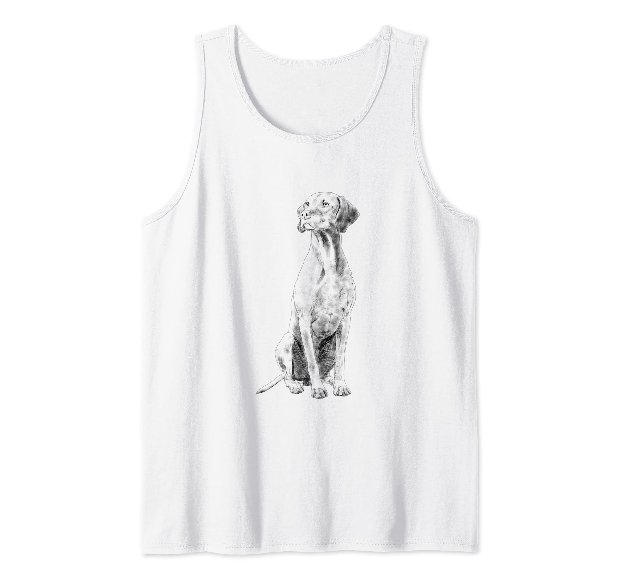 Sitting Dog Vizsla Tank Top