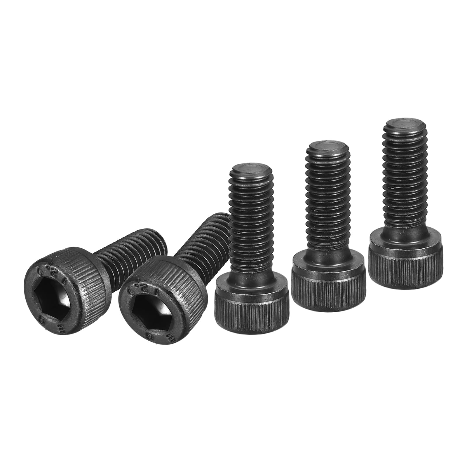 DTGN M6x16mm Socket Head Cap Screws Bolts, 25Pcs 12.9 Grade Alloy Steel, Metric Machine Hex Socket Screw, Hex Drive, Black Oxide Finish, UNC Coarse Thread Fully Threaded
