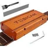 Guitar Fret End Beveling File, 4 in 1 3/23/35/90 Degree fret file - Guitar Bass Fret End Dressing, Guitar Fret Crowning End Bevel File Luthier Tools for Rounding, Shaping and Deburring (GF-4in1)