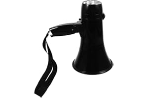 Toddmomy 25W Portable Megaphone Speaker Handheld Bullhorn with 240-Second Recording Adjustable Volume for Outdoor Sports Chee