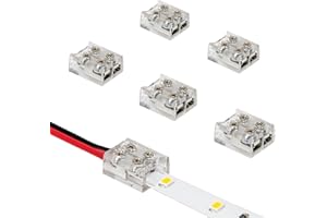 Armacost Lighting 2 Pin LED Strip Light Screw Tape to Wire Connector (6-Pack) 566022