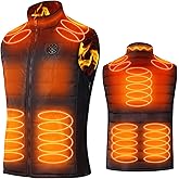 Hoson Heated Vest, 9 Heating Zones Electric Lightweight Heated Vest For Men Women,Skating for Heated Jacket/Sweater