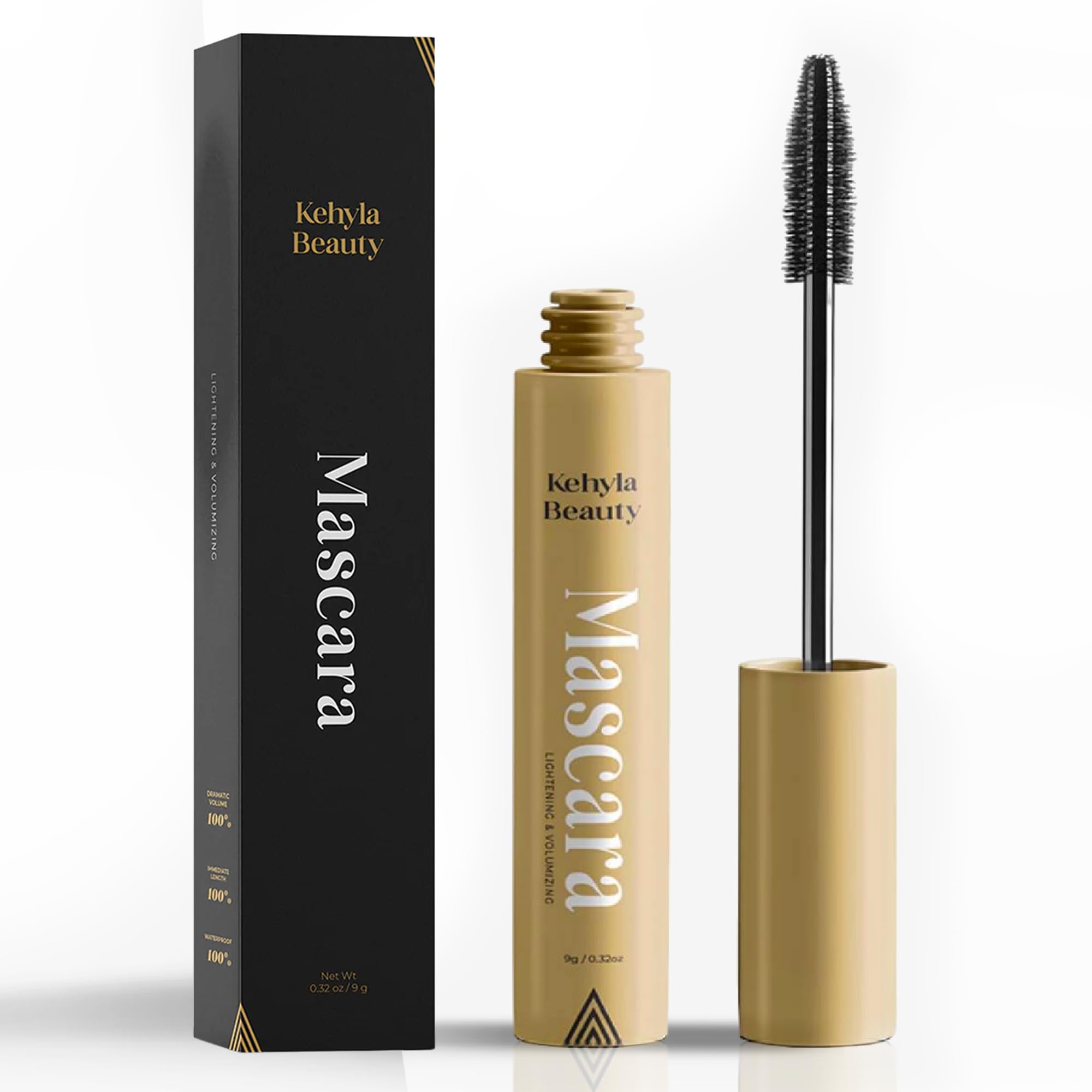 Photo 1 of Kehyla Beauty™ Mascara for mature Women, Lengthening & Volumizing Lash Formula, Smudge-Proof Water-Resistant Long-Lasting Mascara with Soft Precision Brush for Fuller, Lifted Lashes (Black & Brown)